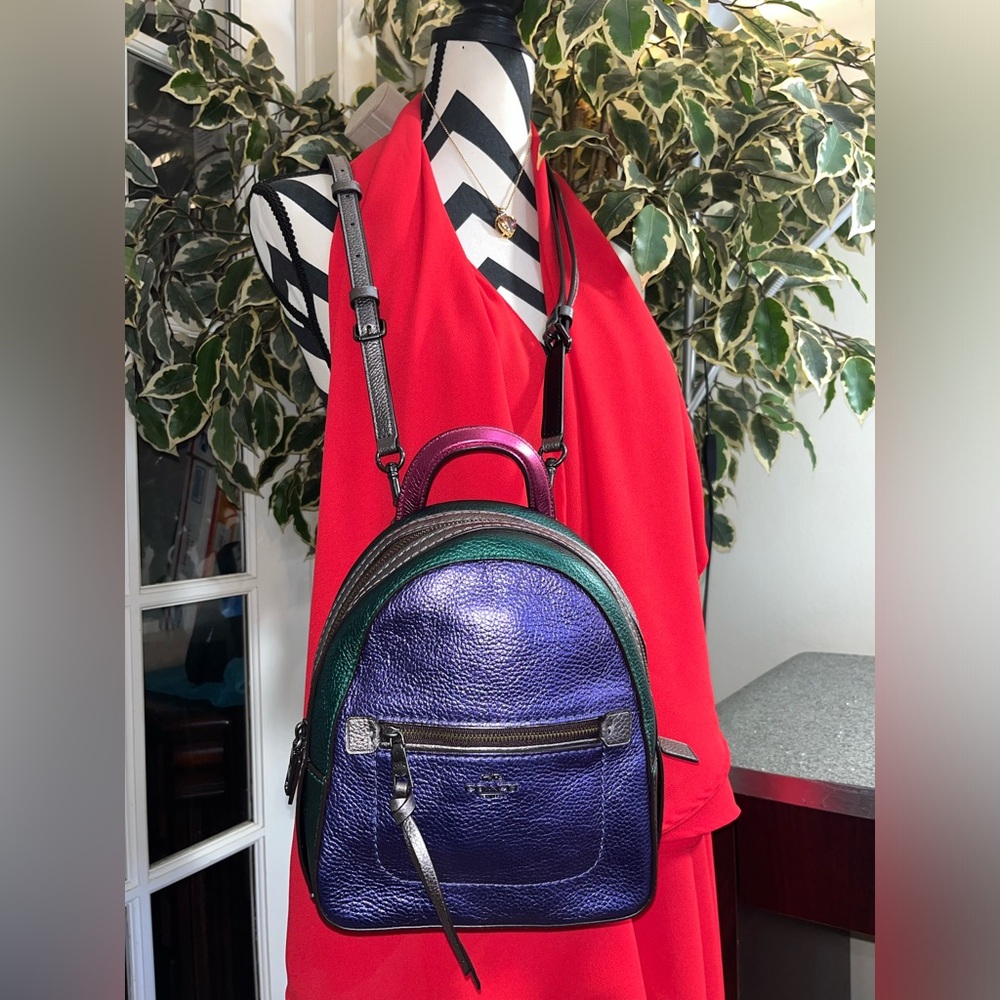 Coach F49122 Andi Backpack In Colorblock NWT